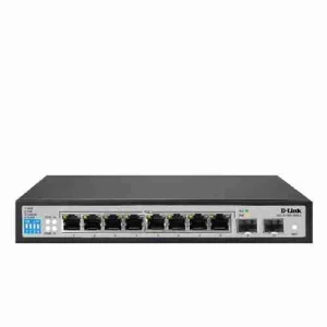 DLink DGS-F1100-10PS-E PoE Switch Smart Managed Gigabit with 2 SFP