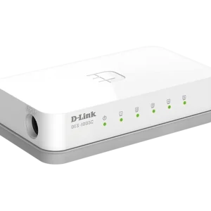 Designed for simplicity and performance, the D-Link DES-1005C/B offers quiet, energy-efficient networking with five auto-sensing Fast Ethernet ports.