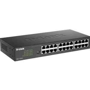 Designed for performance and efficiency, the D-Link DGS-1024D/B 24-Port Unmanaged Switch ensures smooth, high-bandwidth connectivity with plug-and-play convenience.