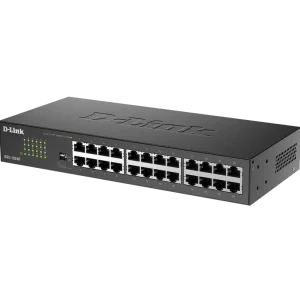 Easily expand your network with the D-Link DGS-1024D/B, featuring 24 Gigabit ports for fast, seamless data transfer across multiple devices.