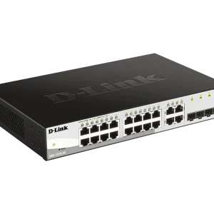 Easily expand your network with the D-Link DGS-1210-20—featuring 16 Gigabit ports and 4 combo uplink ports for fast and reliable data transfer.