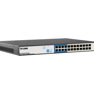 Easily power and connect multiple devices with the D-Link DGS-F1026P—featuring 24 PoE-enabled Gigabit ports for seamless data and power transmission.