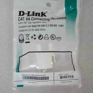 The NKJ-C6WHI1B21 Cat6 Keystone Jack delivers reliable, high-speed network connections for structured cabling systems.
