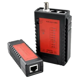 The NTL-CT-001 Network Cable Tester is designed for quickly checking continuity, wiring, and connectivity in Ethernet cables.