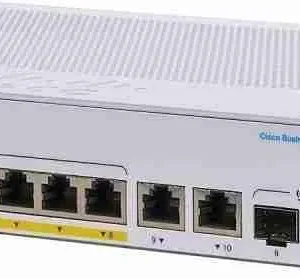 The Cisco CBS350-8P-E-2G-UK offers enterprise-level capability with small-business simplicity. It provides 8 PoE+ Gigabit ports that supply both power and connectivity to devices like VoIP phones and wireless access points. Two SFP uplinks deliver high-speed fiber connectivity for network expansion. Built with Cisco reliability, it ensures secure, energy-efficient, and stable networking performance.