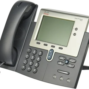 Cisco CP-7942G providing reliable VoIP performance and easy-to-use interface for office environments.