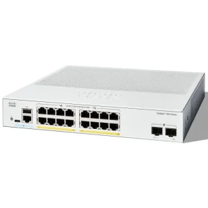 Reliable and compact Cisco C1300-16P-2G managed switch designed for high-speed, secure connectivity.