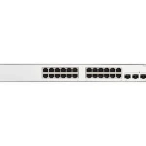 Front view of the Cisco C1300-24P-4G switch showing 24 Gigabit Ethernet ports and 4 SFP uplink ports.