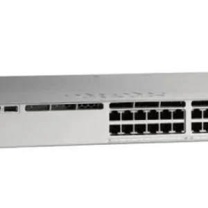 Cisco C9300L-24P-4G-E 24-port PoE+ enterprise switch with 4 SFP uplinks for secure network access.