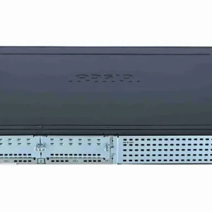 Front view of the Cisco ISR4331/K9 showing modular WAN/LAN ports for flexible network configurations.