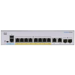Experience professional-grade networking with the Cisco CBS350-8P-E-2G-UK. This smart managed switch delivers eight PoE+ Gigabit ports and two SFP uplinks for seamless expansion. It offers advanced Layer 2 and Layer 3 features to enhance network performance and security. Perfect for offices, retail setups, and branch networks that require dependable power and efficient management.