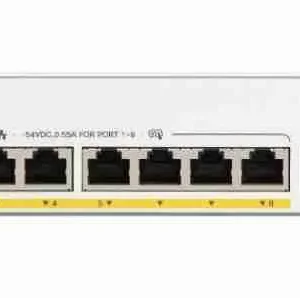 Cisco C1300-8P-E-2G compact 8-Port Gigabit PoE+ Managed Switch for small business networking.