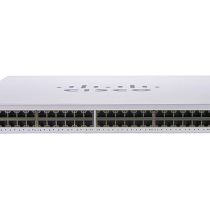 Reliable Cisco CBS350-48P-4G managed PoE+ switch ideal for powering IP phones, cameras, and access points.