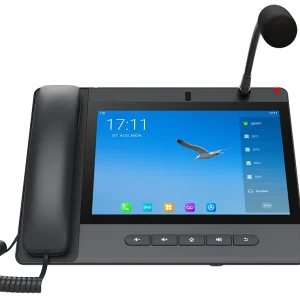 Fanvil A320i Android 9.0 SIP phone with integrated Bluetooth 5.0, dual-band Wi-Fi, and 20 SIP lines for large-scale enterprise use