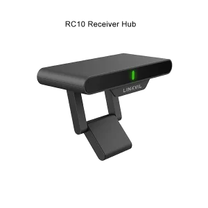 The Fanvil CA400 MS10 hub and CM70 camera set, highlighting the USB-C wireless casting button for instant 4K screen sharing