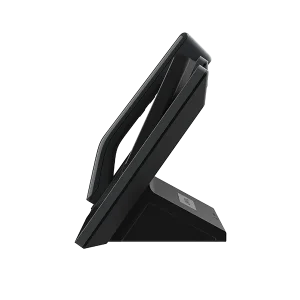 Fanvil DB20-H all-in-one hotel phone station featuring a wireless charging pad, integrated Bluetooth speaker, and a sleek cordless handset