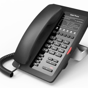 Professional Fanvil H3 hospitality phone with HD audio and a full-duplex speakerphone for clear guest communication