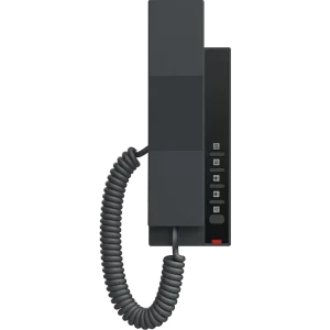Front view of the Fanvil H601W Wi-Fi phone highlighting the integrated USB-A port for guest device charging and HD audio handset