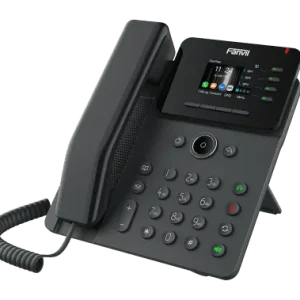 Fanvil V61G SIP desk phone supporting 4 SIP lines and 6-way audio conferencing with crystal-clear HD voice quality