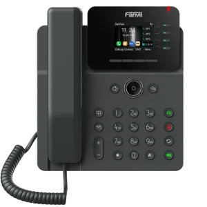 Fanvil V61W Wireless Prime business phone with built-in dual-band WiFi and a 2.4-inch color display for flexible high-end office setups