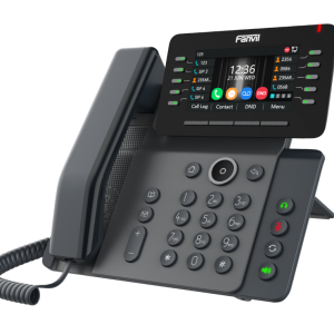 Fanvil V65 Prime VoIP phone with antibacterial material housing and HD audio, designed for healthcare and premium office environments.