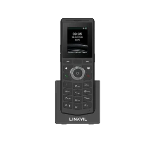 Fanvil W610D DECT phone with HD audio, built-in Bluetooth 5.0 for headsets, and a dedicated Push-to-Talk button for instant messaging