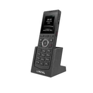 The Fanvil W610D handset featuring IP67 waterproof protection and 1.8-meter drop resistance for demanding work environments