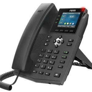 Fanvil X3U Pro entry level IP phone featuring a 2.8-inch high-definition color screen and 6 SIP lines for professional office use