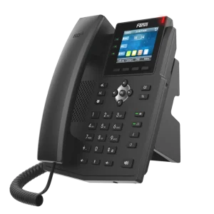 The Fanvil X3U Pro Gigabit SIP phone with dual Gigabit Ethernet ports and integrated PoE for fast, reliable business networking