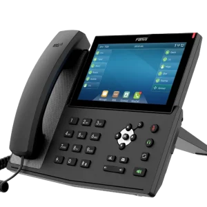 Fanvil X7 high-end enterprise IP phone featuring a 7-inch capacitive color touch screen and 20 SIP lines for advanced call management.