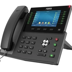 Fanvil X7C enterprise IP phone with a high-resolution 5-inch color screen and 20 SIP lines for premium executive communication.