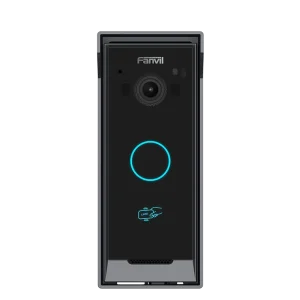 The Fanvil i60 SIP door phone showcasing infrared night vision and an integrated RFID card reader for secure keyless entry