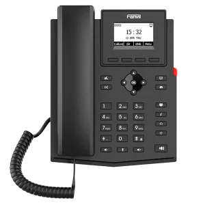 Fanvil X301W entry-level WiFi IP phone with built-in dual-band 2.4GHz and 5GHz wireless connectivity for wire-free office setups