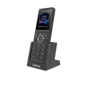 Linkvil W710P DECT phone system bundle including the W710D IP base station and the W610D ruggedized portable handset