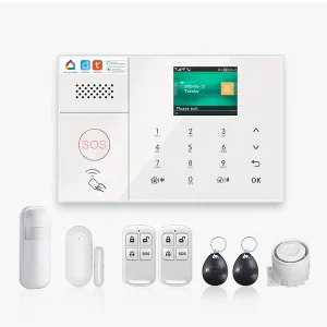 This advanced 4G GSM alarm system integrates with the Tuya Smart app to provide real-time security monitoring and instant push notifications directly to your smartphone.