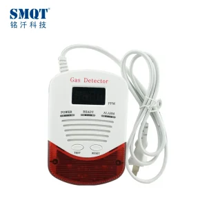 This versatile gas alarm functions as both a standalone unit and a wired component, providing early detection of combustible gas leaks for residential and commercial safety.