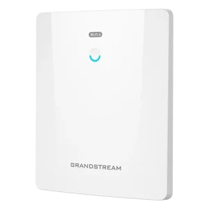 The Grandstream GWN7664ELR dual-band access point with an IP67-rated weatherproof casing and 300-meter long-range coverage for outdoor networking.