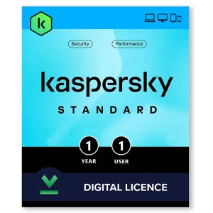Secure your computer with Kaspersky Standard, providing comprehensive antivirus and anti-malware protection for one device for an entire year.
