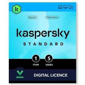 Safeguard your family's entire digital life with Kaspersky Standard, providing comprehensive, multi-device protection for up to five devices over a full year.