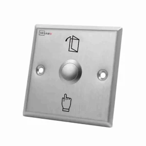 Constructed with a heavy-duty metallic faceplate, this exit button ensures long-term performance and resistance to physical wear in demanding commercial settings.
