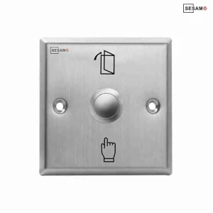 The SB3H is a durable metal exit button designed for high-traffic environments requiring a rugged and reliable solution for manual door release.