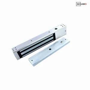 The SM-280-S is a high-strength electromagnetic lock providing 280kg (600lbs) of holding force for secure door access control in commercial buildings.