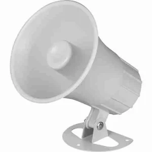 This high-output siren horn features a dual-tone signaling system that delivers a piercing, high-decibel alert to ensure maximum coverage during security emergencies.