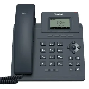 Professional Yealink T30P desktop business phone with HD voice and specialized noise filtering.