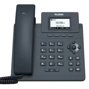 Yealink T30P entry-level IP phone featuring a compact design and clear graphical LCD screen.