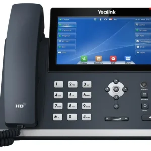 Yealink SIP-T48U business IP phone featuring a large 7-inch color touch screen.