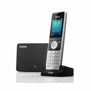 Yealink W56H cordless DECT handset with a high-resolution color screen and ergonomic keypad.