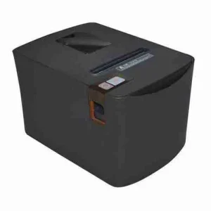 EPOS Eco 250 thermal POS printer highlighting the back panel with dual USB and Ethernet LAN interface ports.