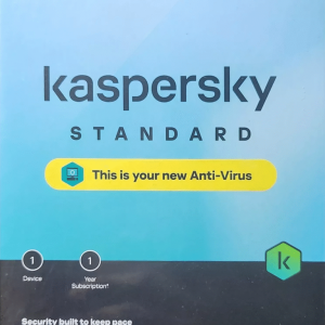 Kaspersky Standard provides advanced one-device antivirus and ransomware protection for a full one-year subscription period.