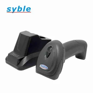 Ergonomic Syble XB-6266MBT wireless handheld barcode reader with long-range Bluetooth connectivity for flexible inventory tracking and warehouse management.